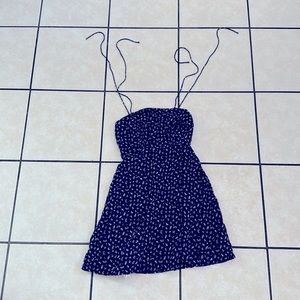 Old navy XS dress navy blue with white flowers